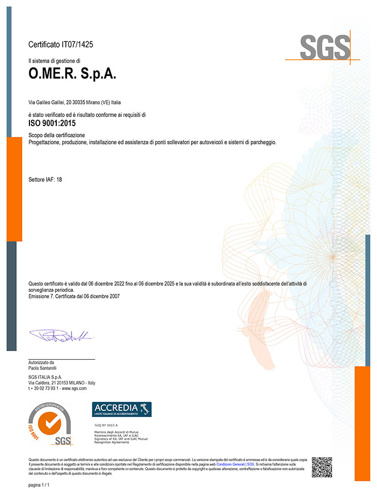 ISO 9001:2015 (2022-2025)